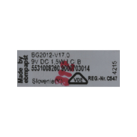 Мотор вентилятора Холодильника BOSCH 00742007 ( BG2012-V17.0 9000573911 1,5W 9V )